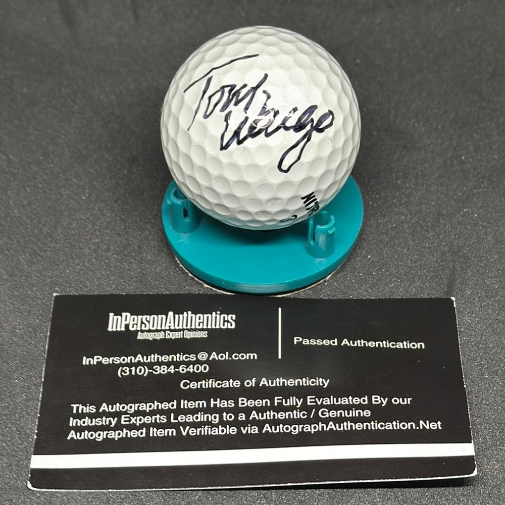 Autographed Golf Ball with Stand